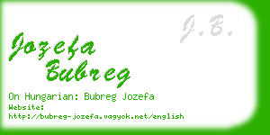 jozefa bubreg business card